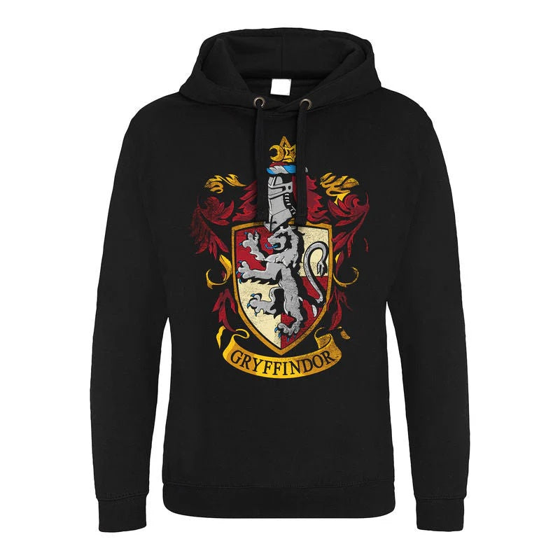 HARRY POTTER - Distressed Gryffindor Pocketless Pullover Hoodie