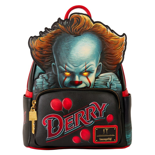 LOUNGEFLY : IT - Pennywise Cosplay Light-Up Mini Backpack