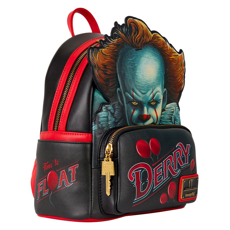 LOUNGEFLY : IT - Pennywise Cosplay Light-Up Mini Backpack