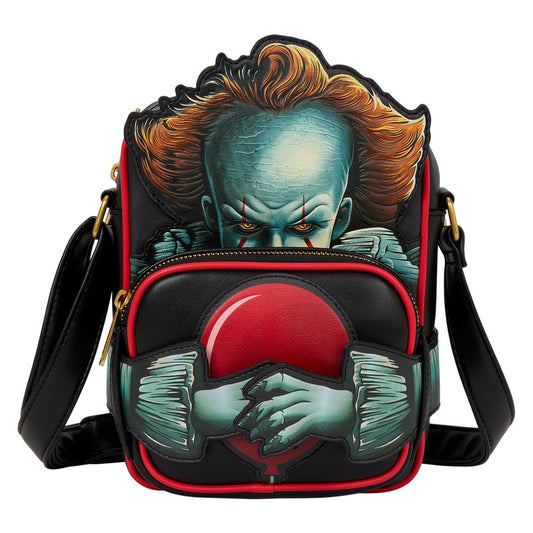 LOUNGEFLY : IT - Pennywise Cosplay Crossbuddies Crossbody Bag With Coin Bag