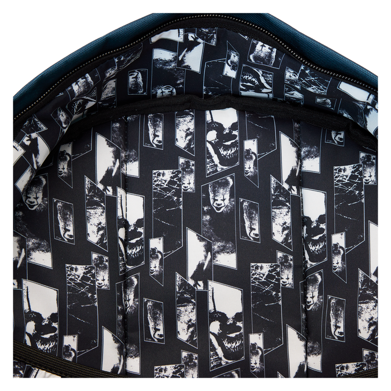 LOUNGEFLY : WARNER BROTHERS - IT Pennywise I Heart Horror Nylon Backpack