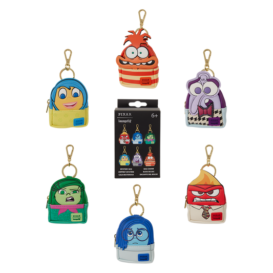 LOUNGEFLY : DISNEY - Pixar's Inside Out 2 Mystery Mini Backpack Keychain Charm