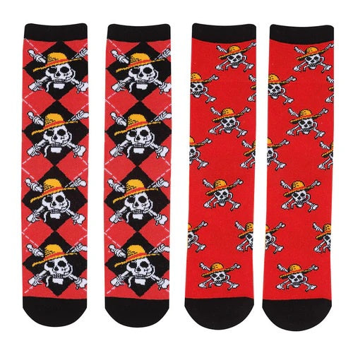 ONE PIECE - Skull / Logo Repeat Socks