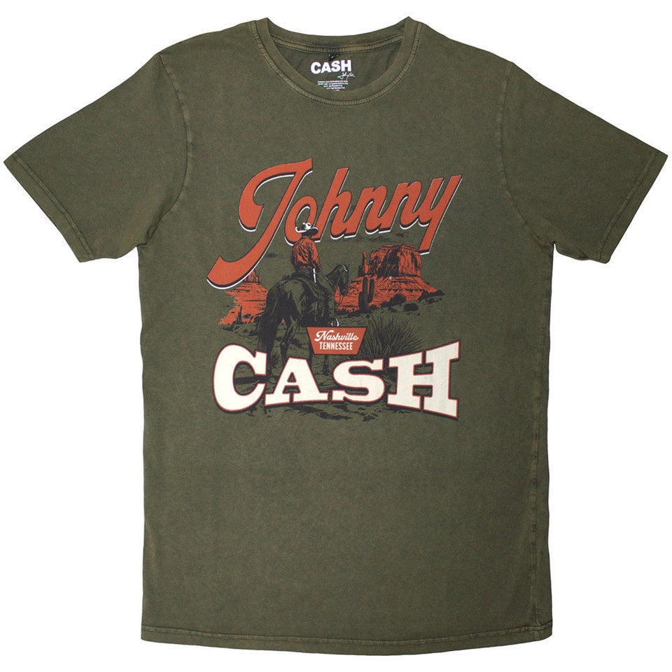 JOHNNY CASH - Desert Cowboy Stone Wash T-Shirt – Cool-Merch