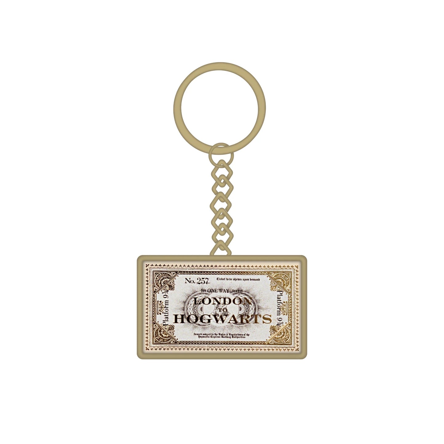HARRY POTTER - London to Hogwarts Ticket Metal Keyring