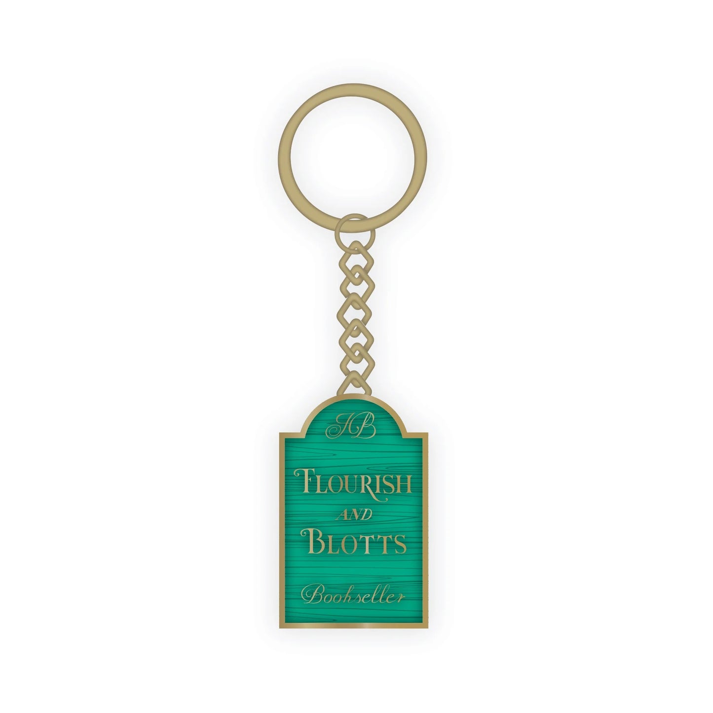 HARRY POTTER - Flourish and Blotts Metal Keyring