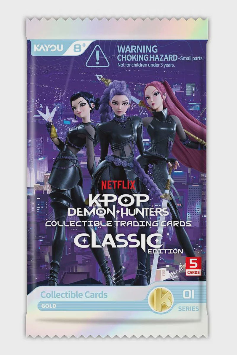 KPOP DEMON HUNTERS - Series 1 Trading Cards Classic Collection Foil Booster Pack 1(B)