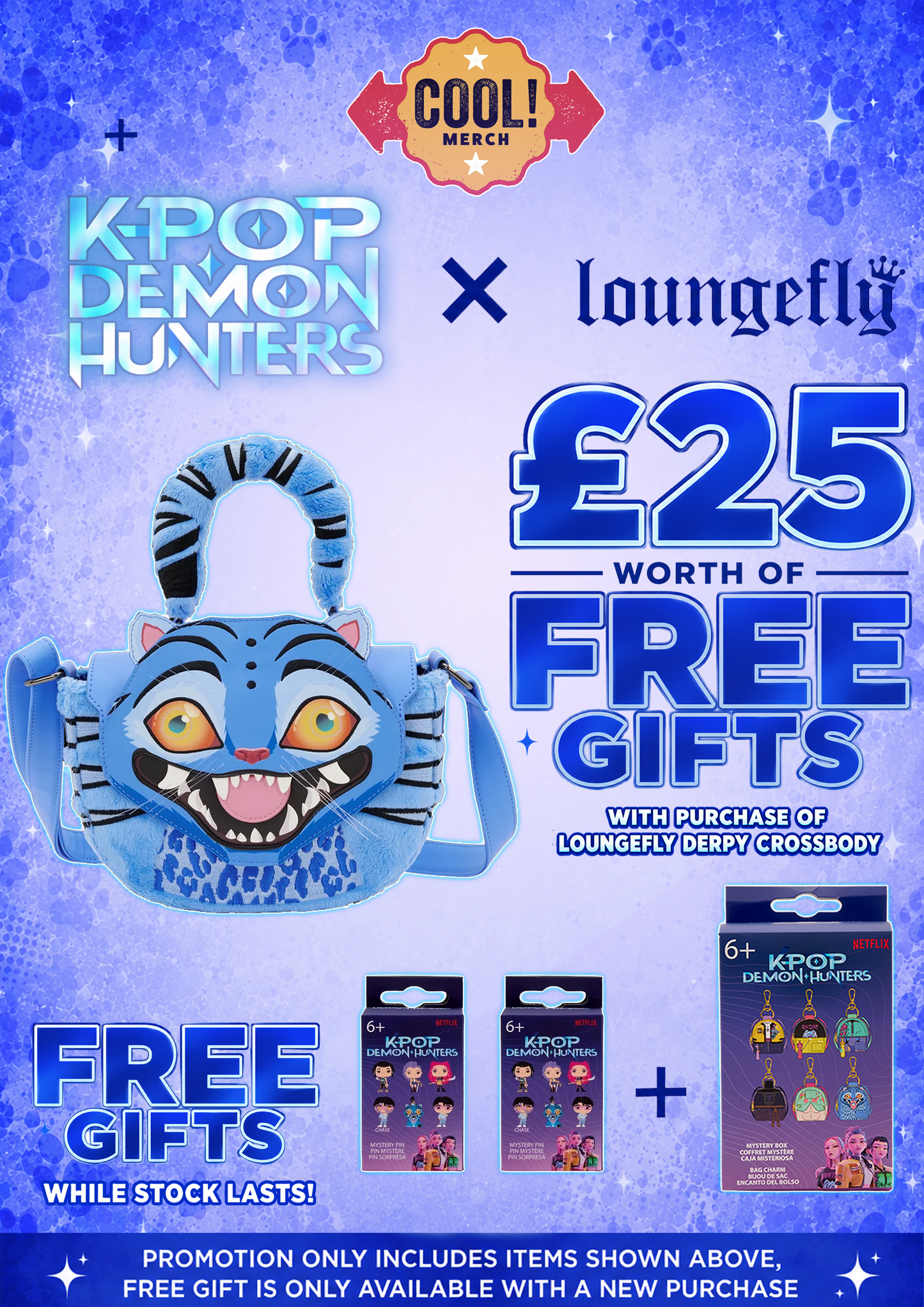 LOUNGEFLY : KPOP DEMON HUNTERS - Derpy Crossbody Bag *Bundle*