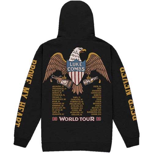 LUKE COMBS - Tour '23 Eagle Back Print (Ex-Tour) Pullover Hoodie