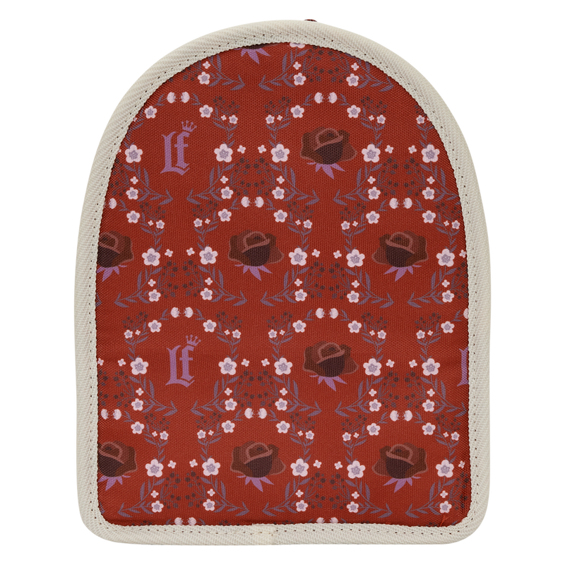 LOUNGEFLY - Cream & Red Floral Light Up Mini Backpack Bag Organizer Insert