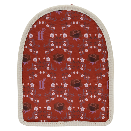 LOUNGEFLY - Cream & Red Floral Light Up Mini Backpack Bag Organizer Insert