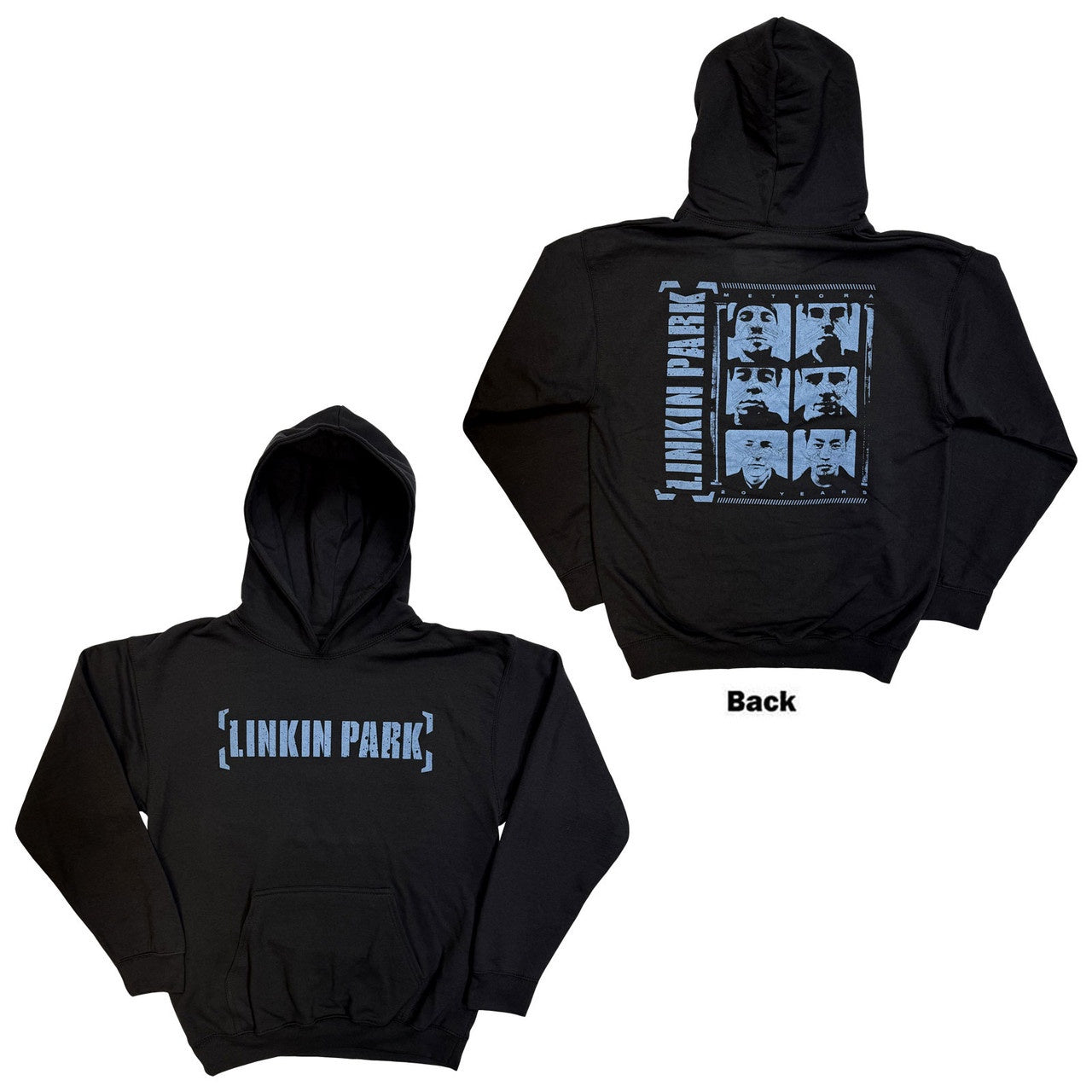 LINKIN PARK - Meteora Portraits Back Print Pullover Hoodie