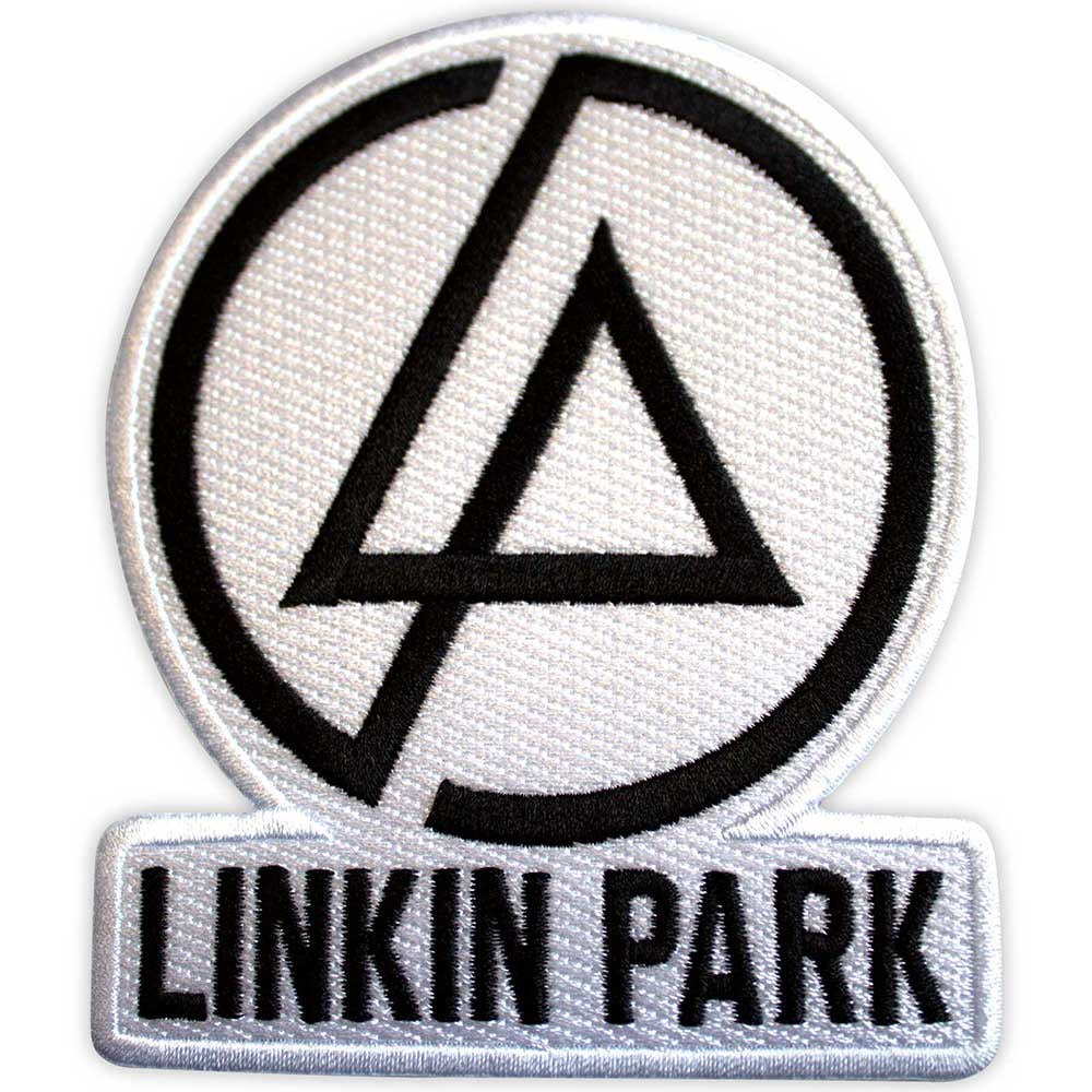 LINKIN PARK - Concentric Text Logo White Woven Patch