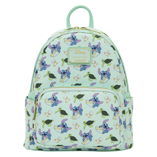 LOUNGEFLY : DISNEY - Lilo & Stitch Animal Friends All Over Print Mini Backpack