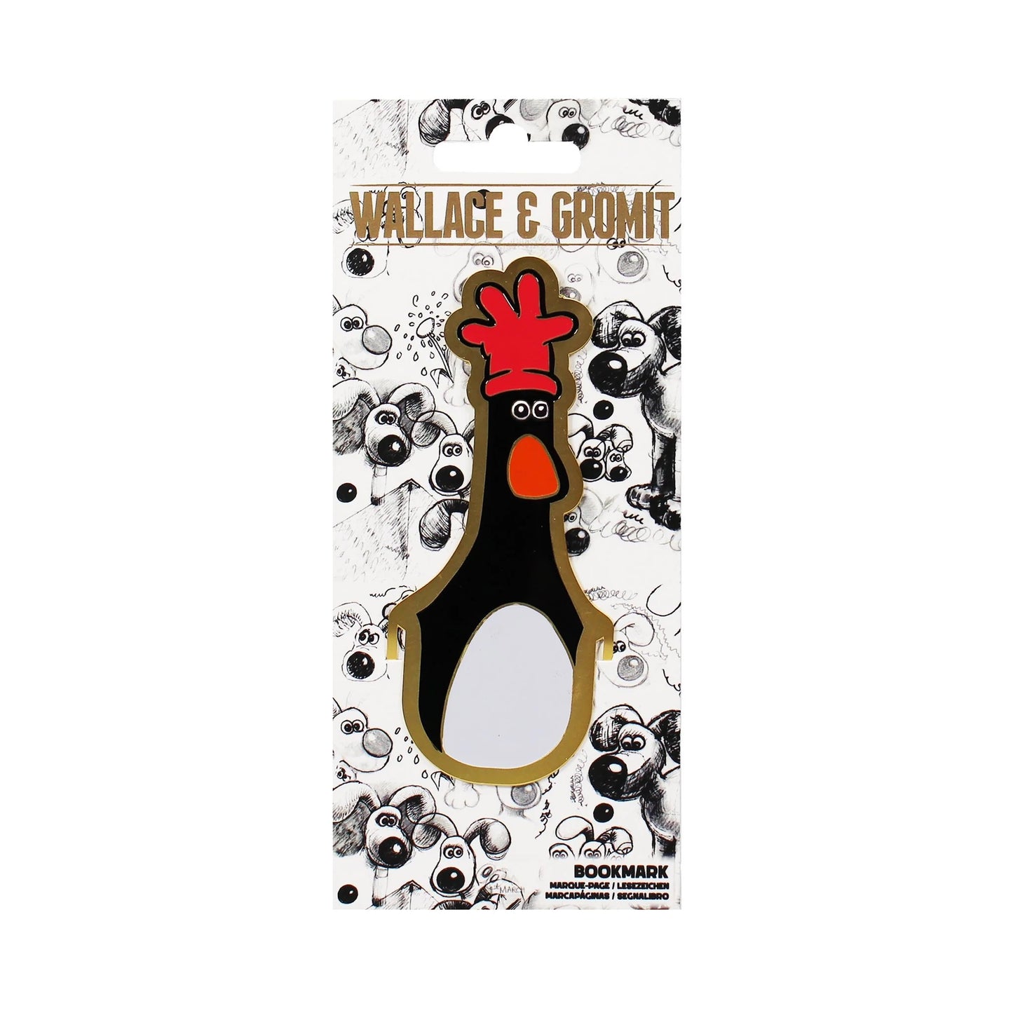 WALLACE & GROMIT - Feathers McGraw Metal Bookmark