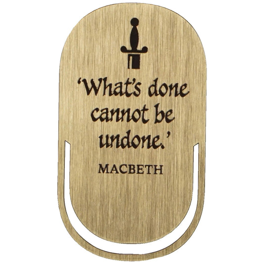 WILLIAM SHAKESPEARE - Macbeth Metal Bookmark