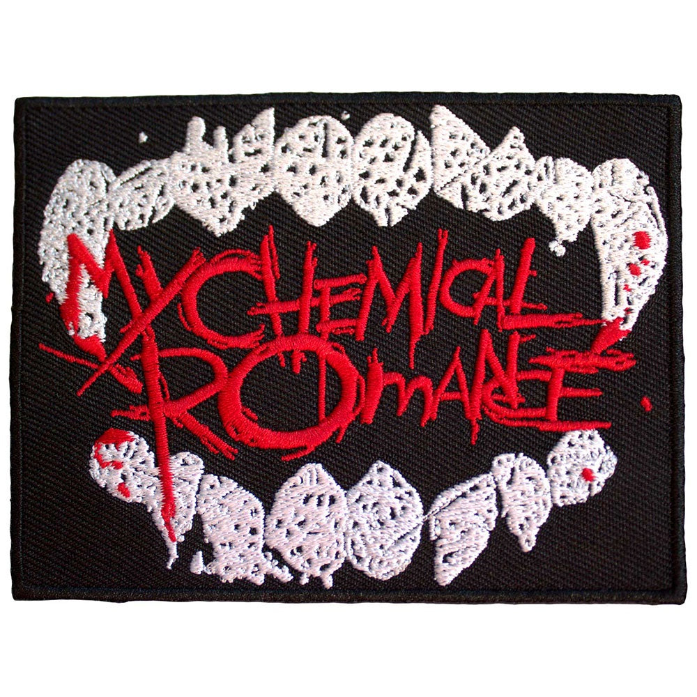MY CHEMICAL ROMANCE - The Black Parade Logo Fangs Woven Patch