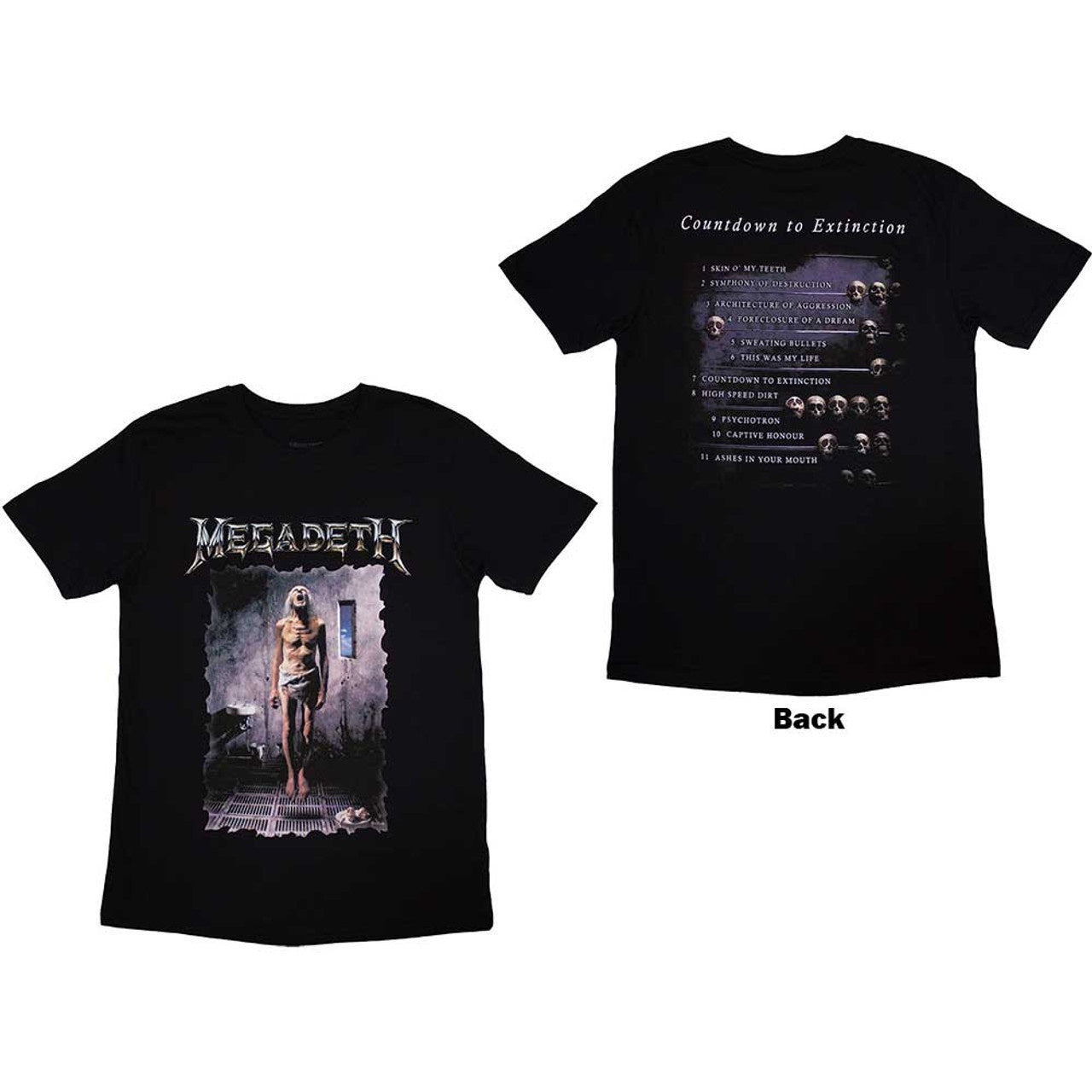 MEGADETH - Countdown Backprint T-Shirt