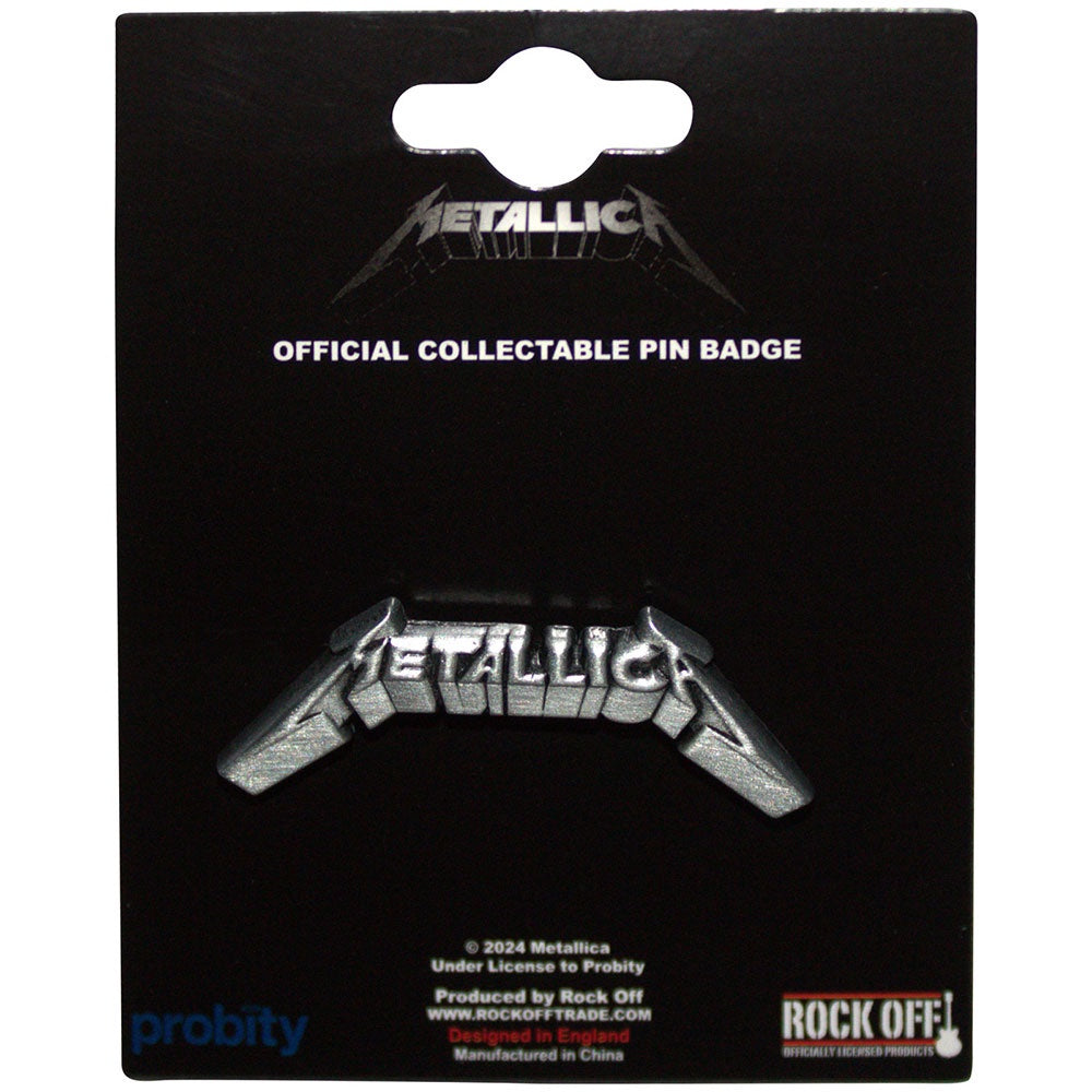 METALLICA - 3D Logo Pin Badge