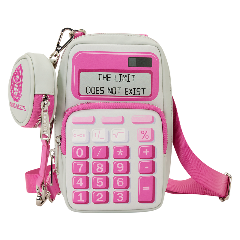 LOUNGEFLY : PARAMOUNT - Mean Girls Calculator Cell Phone Crossbody Bag With Coin Bag