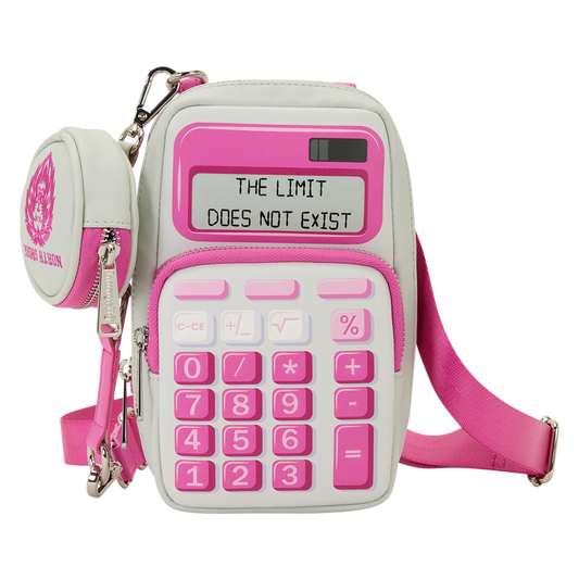 LOUNGEFLY : PARAMOUNT - Mean Girls Calculator Cell Phone Crossbody Bag With Coin Bag