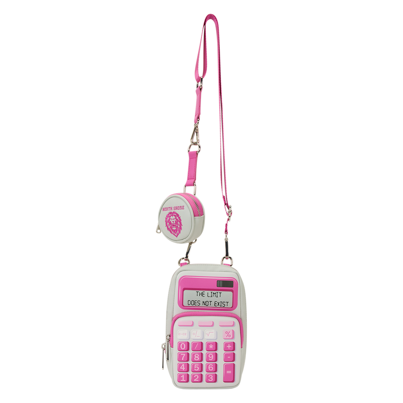 LOUNGEFLY : PARAMOUNT - Mean Girls Calculator Cell Phone Crossbody Bag With Coin Bag