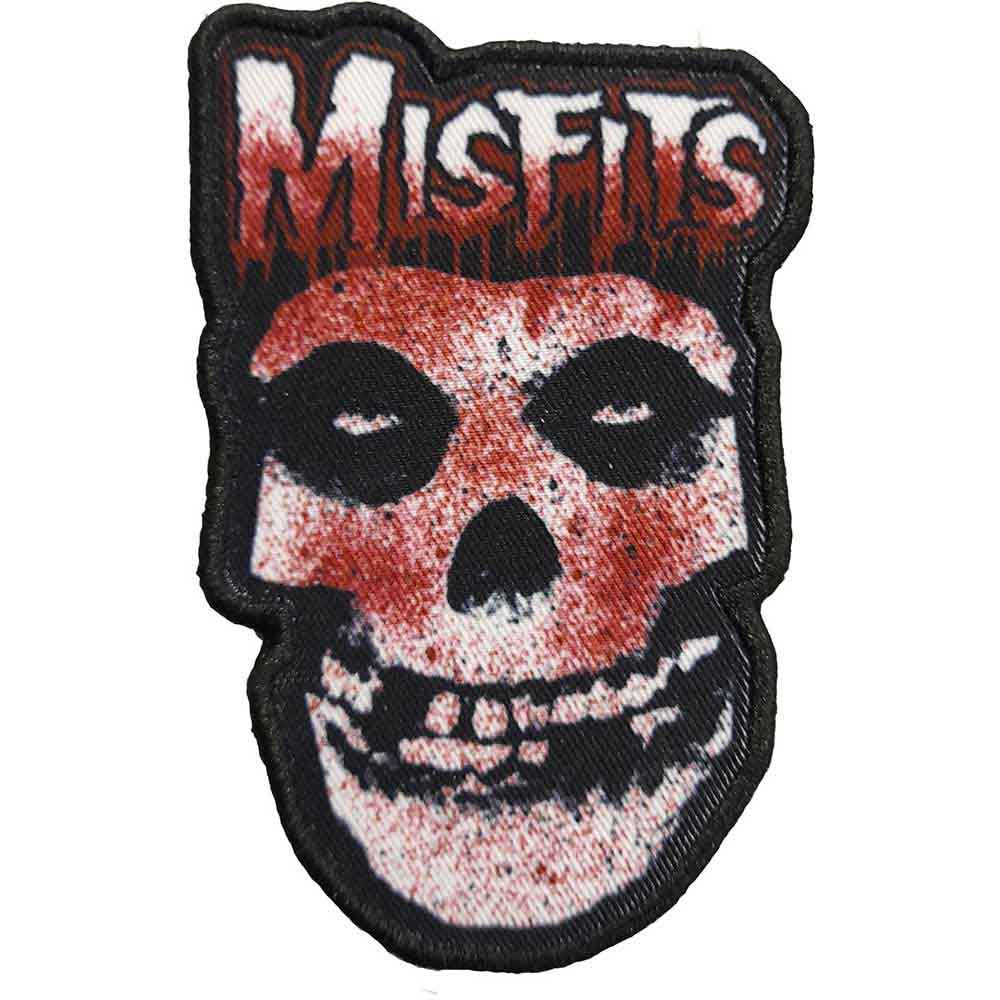 MISFITS - Blood Drip Skull Woven Patch