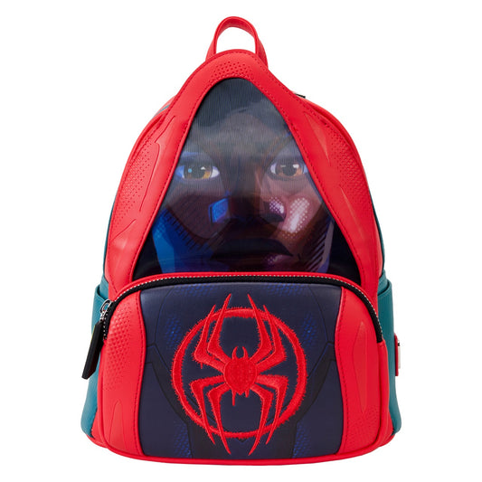LOUNGEFLY : MARVEL - Miles Morales  Hoody Cosplay Spider-Verse Mini Backpack