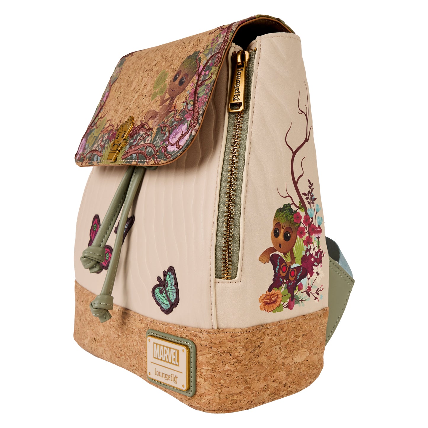 LOUNGEFLY : MARVEL - Groot & Butterflies Mini Backpack
