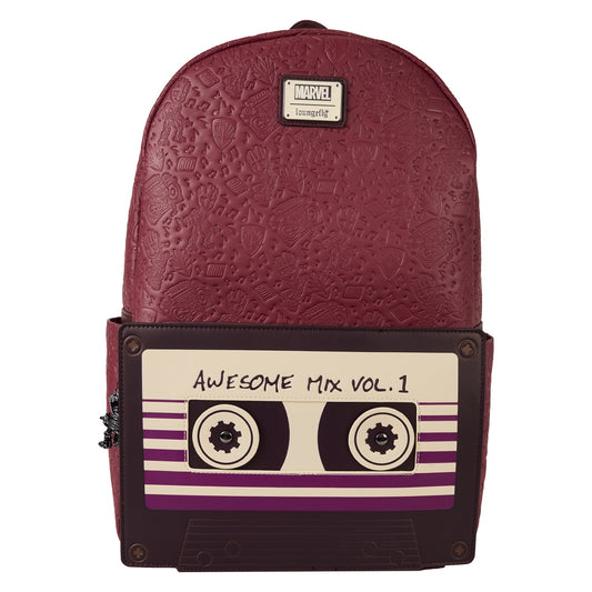 LOUNGEFLY : MARVEL - Guardians Of The Galaxy Groot Awesome Mixtape Full-Size Backpack