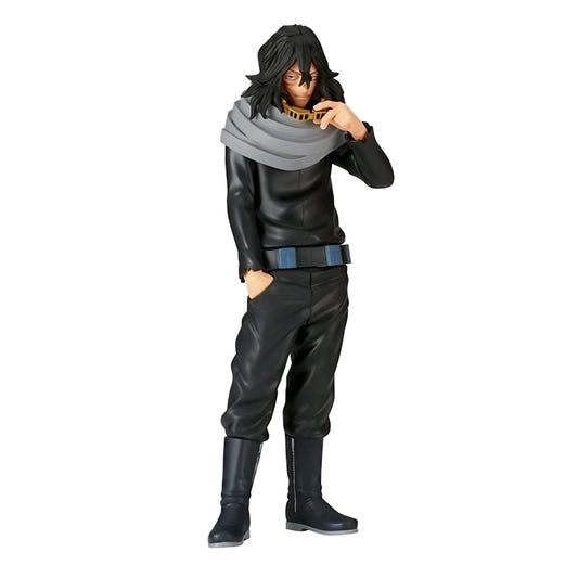 Banpresto figure of Shoto Aizawa from My Hero Academia, known as Eraser Head, in his 'casual' get-up.
