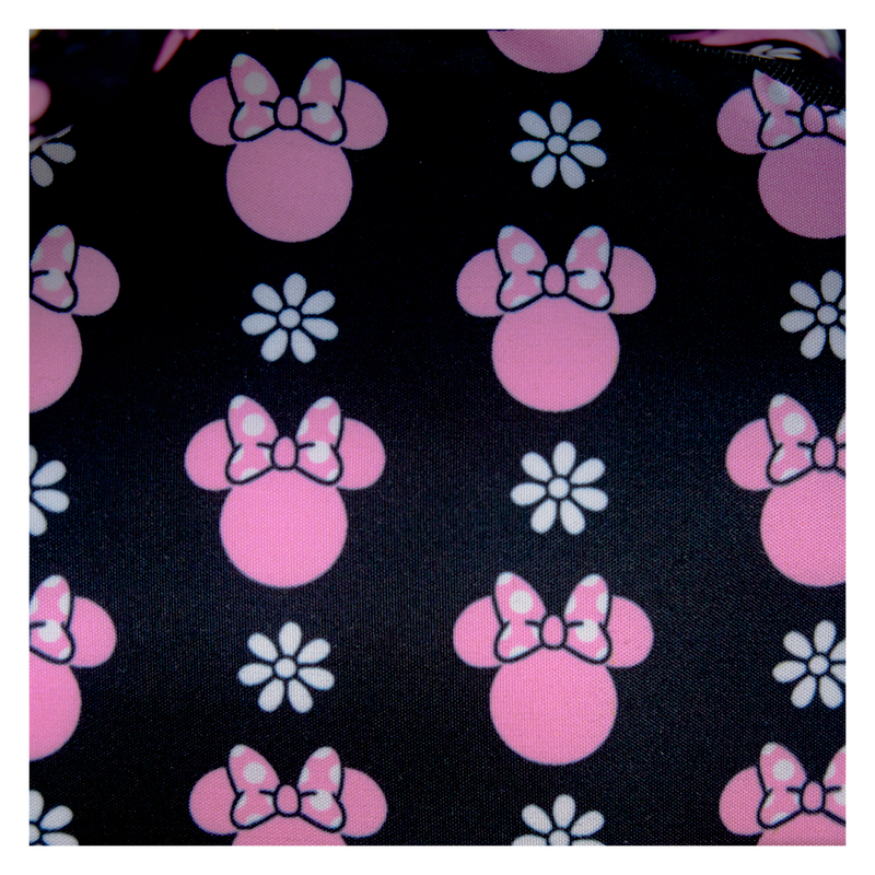 LOUNGEFLY : DISNEY - Minnie Mouse Floral Rock The Dots Mini Backpack