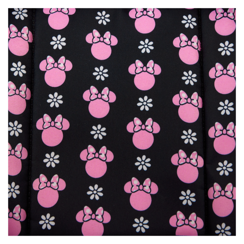 LOUNGEFLY : DISNEY - Minnie Mouse Floral Rock The Dots Nylon Backpack