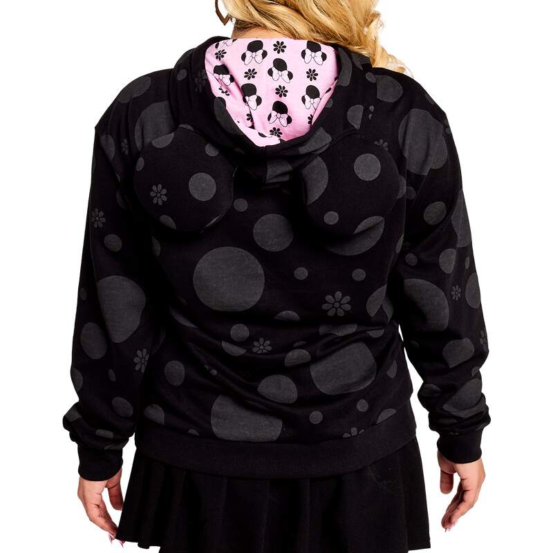 LOUNGEFLY : DISNEY - Minnie Mouse Floral Rock The Dots Hoodie