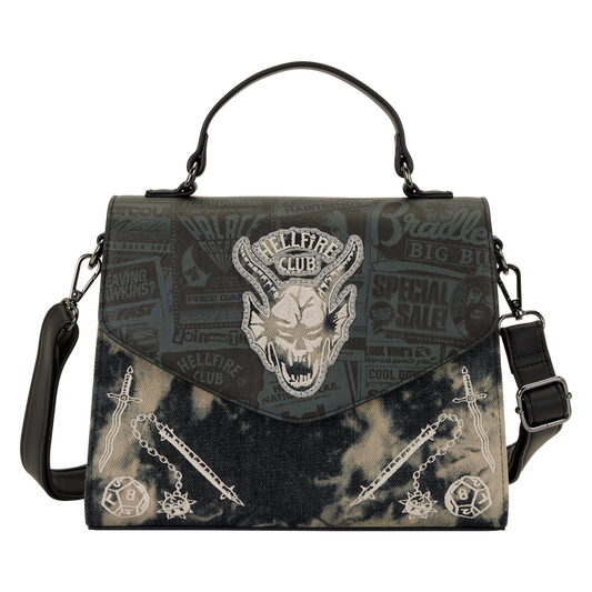 LOUNGEFLY : STRANGER THINGS - 5 Hellfire Club Crossbody Bag