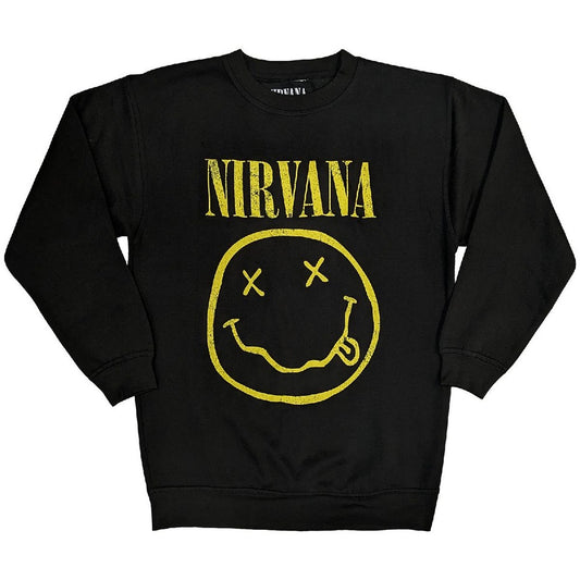 NIRVANA - Yellow Happy Face Sweatshirt