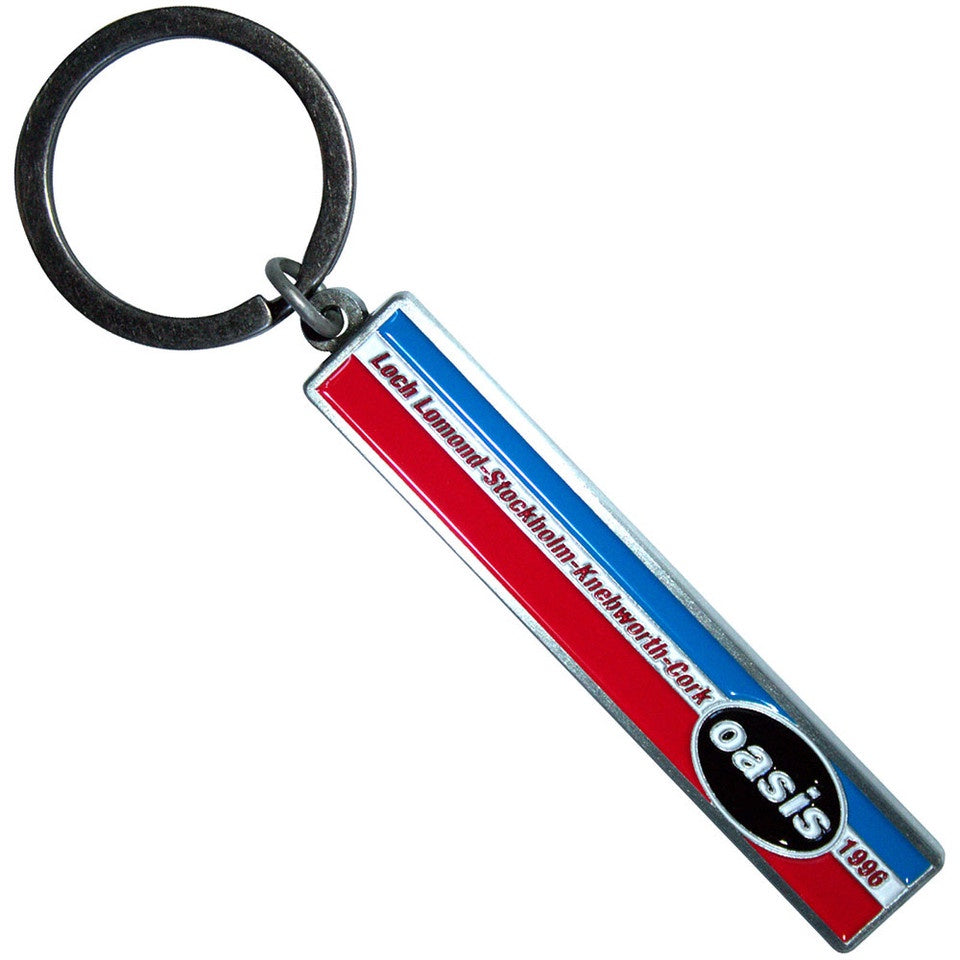 OASIS - 1996 Tour Horizontal Stripes Keyring