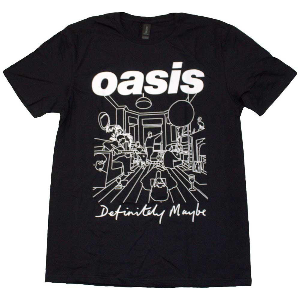 OASIS - Definitely Maybe Line Drawing T-Shirt – Cool-Merch