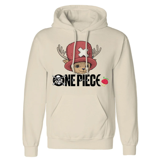 ONE PIECE - Chopper Logo Natural Hoodie
