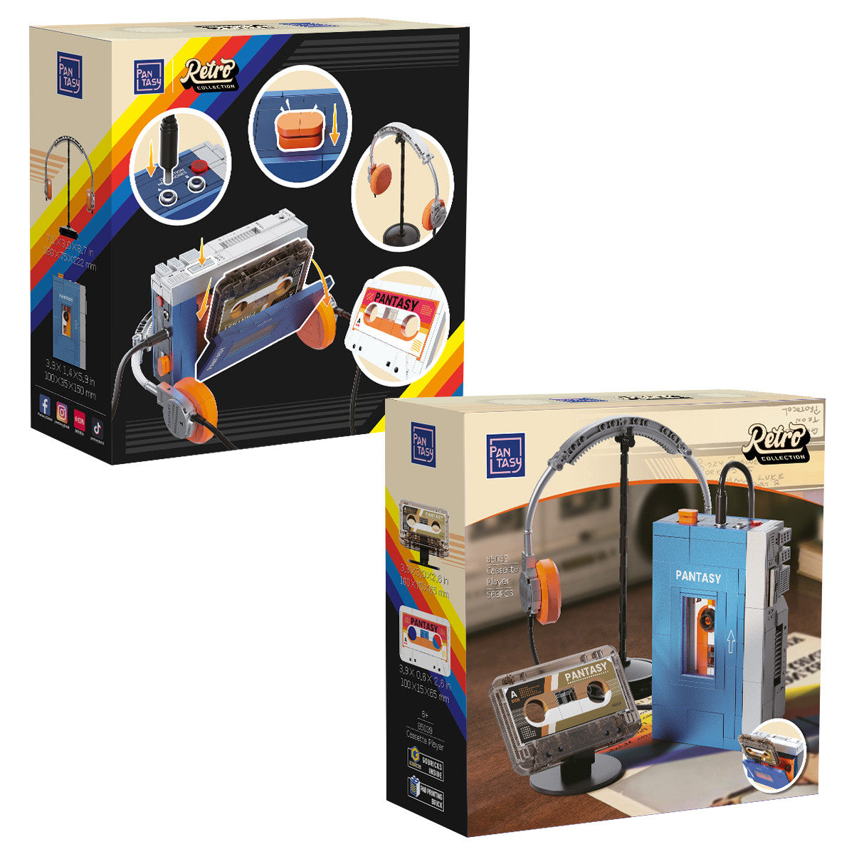 PANTASY - Retro Tape Cassette Player Model Kit