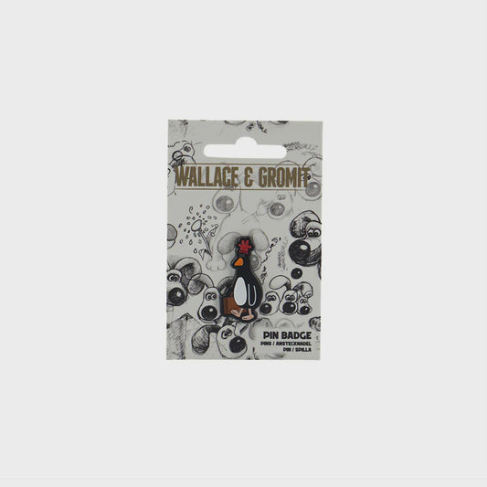 WALLACE & GROMIT - Feathers With Suitcase Pin Badge