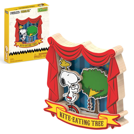 PUREMIND : PEANUTS - Snoopy's Circus Adventure Wooden Magnet