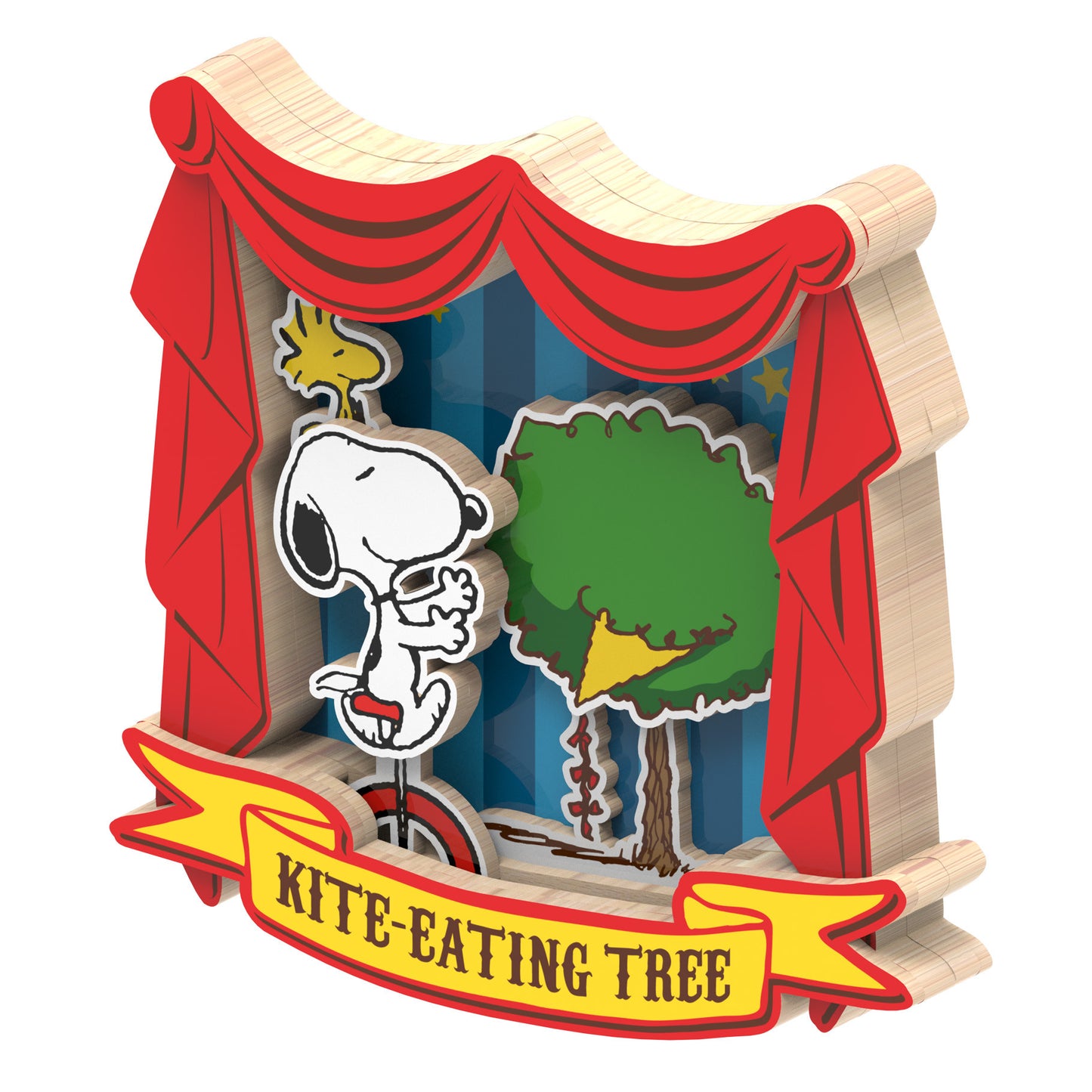 PUREMIND : PEANUTS - Snoopy's Circus Adventure Wooden Magnet
