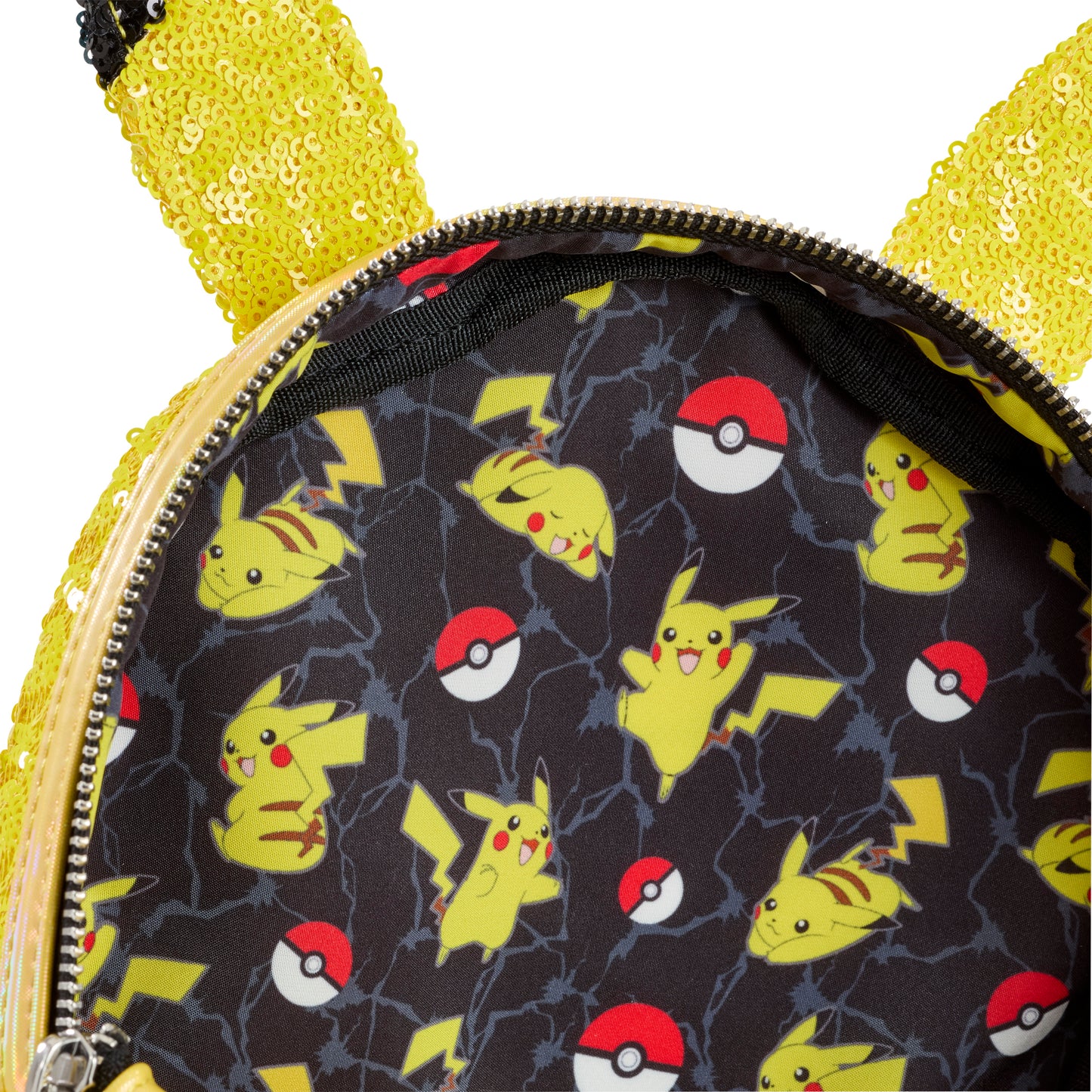 LOUNGEFLY : POKEMON - Pikachu Sequin Cosplay Mini Backpack