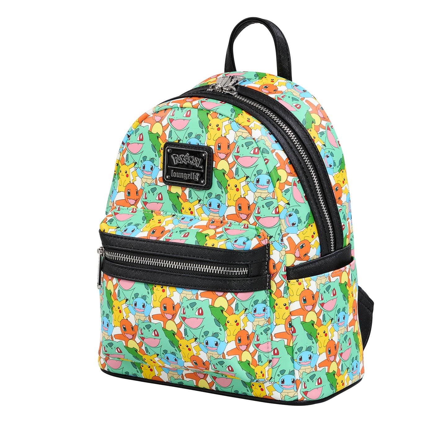 LOUNGEFLY : POKEMON - Pikachu & Starters All Over Print Mini Backpack