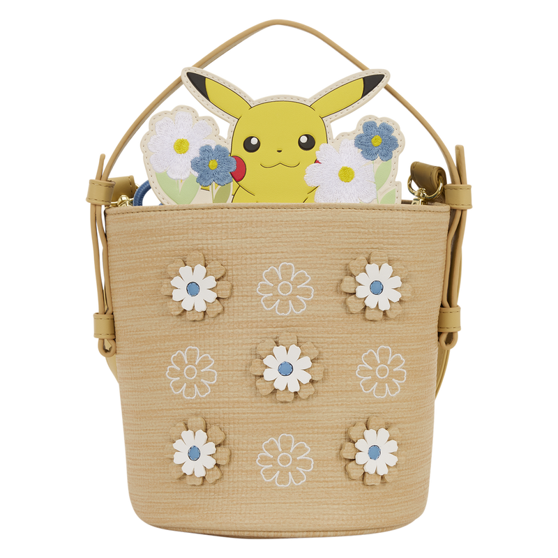 LOUNGEFLY : POKEMON - Floral Pikachu Crossbody Bag