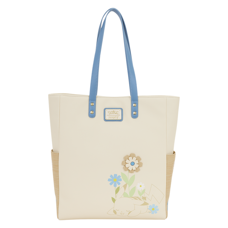LOUNGEFLY : POKEMON - Floral Tote Crossbody Bag With Coin Bag