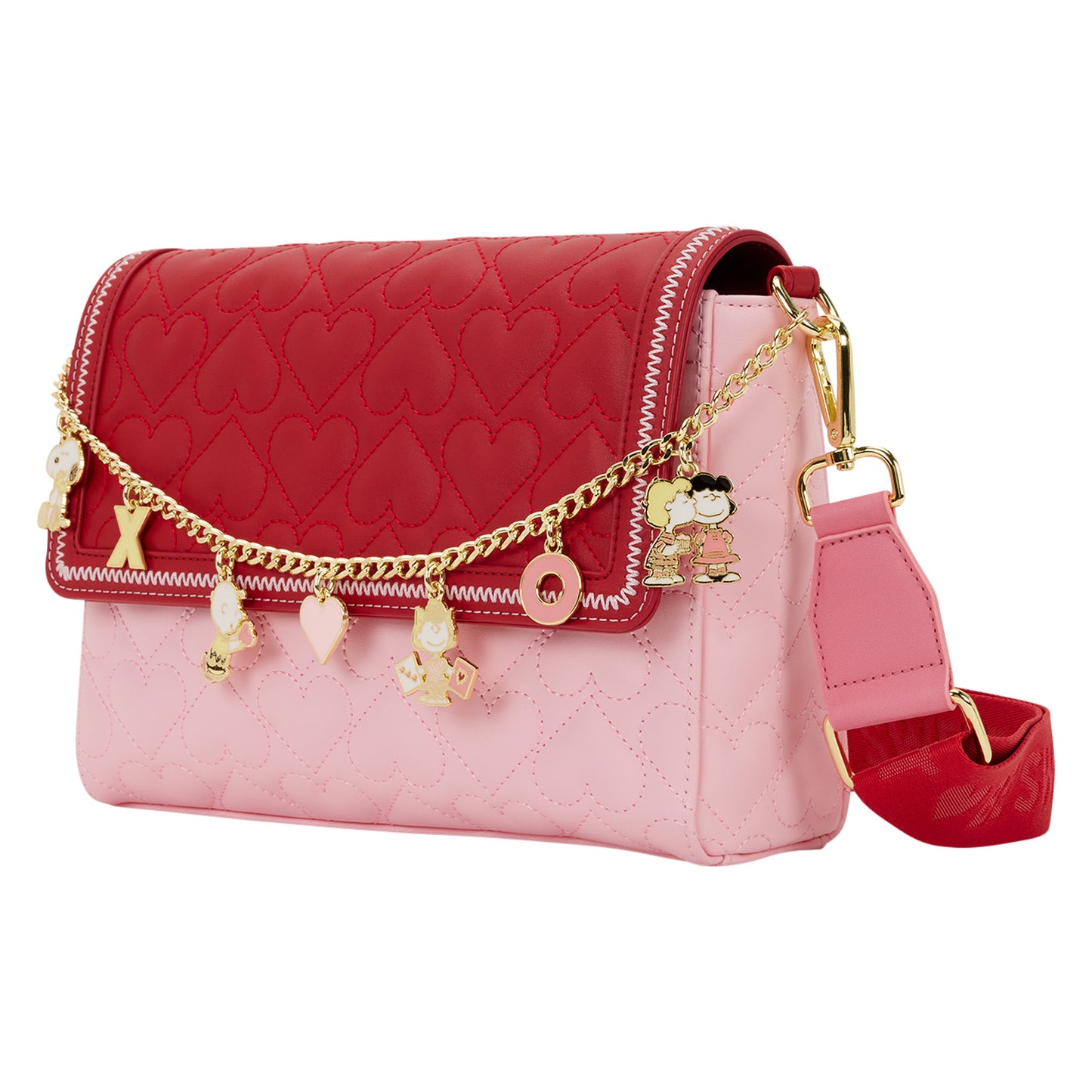 LOUNGEFLY : PEANUTS - Snoopy  XO Charm Crossbody Bag