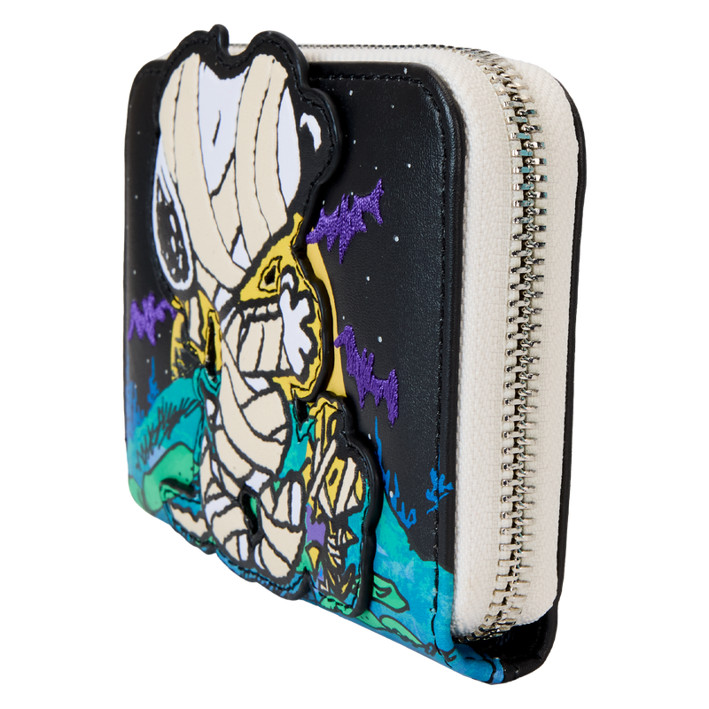 LOUNGEFLY : PEANUTS - Snoopy Mummy Haunt Glow Zip Purse