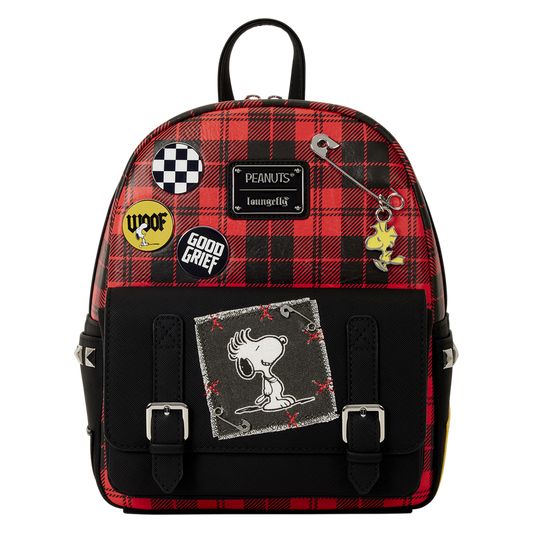 LOUNGEFLY : PEANUTS - Punk Snoopy Grunge Mini Backpack